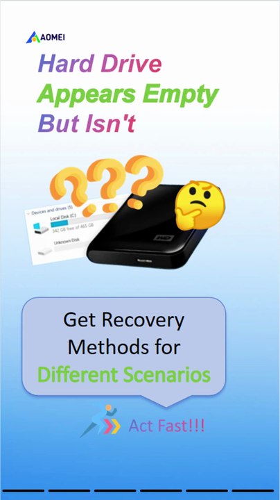 Fix Your Hard Drive: Appears Empty but Isn’t? 7 Solutions!