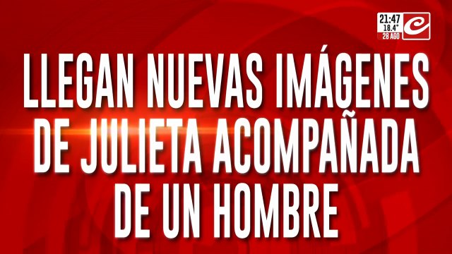 Llegan nuevas imagenes de Julieta acompañada de un hombre
