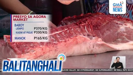Presyo ng baboy at manok sa Agora Market, bumaba; presyo ng bawang at sibuyas, mataas pa rin | Balitanghali