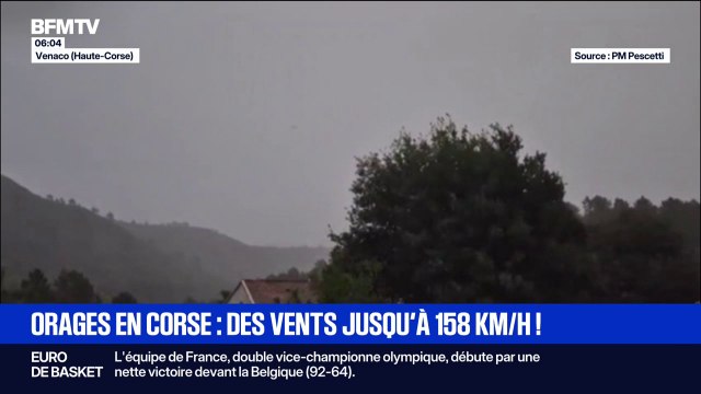 Fortes pluies, grêles... Les images impressionnantes des orages qui ont frappé la Corse