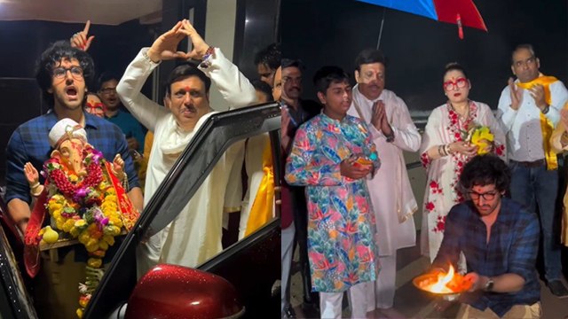 Ganpati Visarjan 2025: Govinda और Sunita बेटे Yashvardhan के साथ Dance करते Full Video...