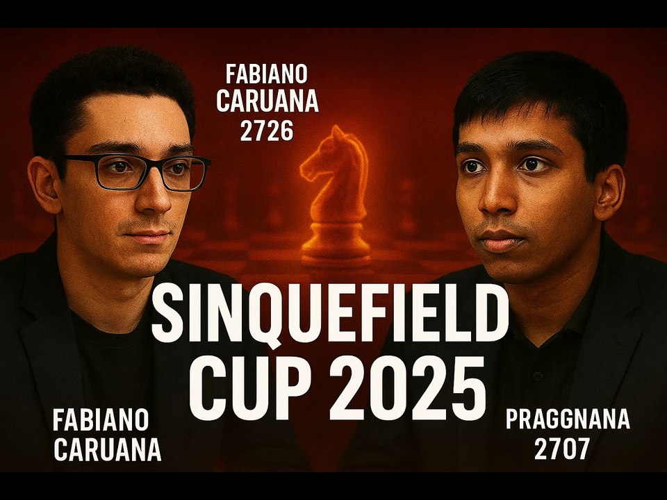Fabiano Caruana vs Praggnanandhaa | Grand Chess Tour Sinquefield Cup 2025