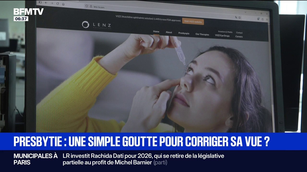 Presbytie: des gouttes dans les yeux capables de corriger la vue?