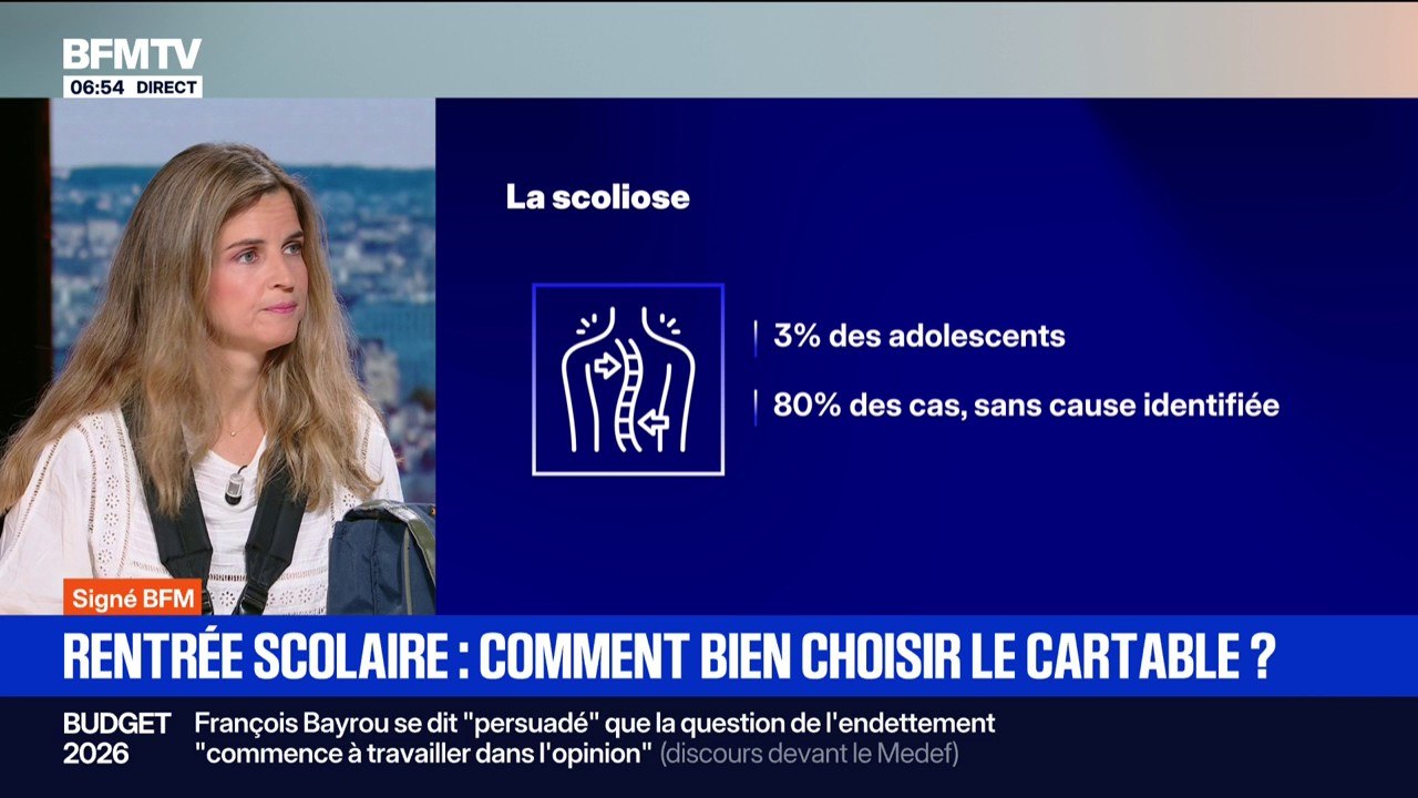 Signé BFM - Comment bien choisir son cartable pour la rentrée scolaire