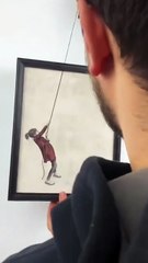 The wall mounted decorative art 🎭 for videos