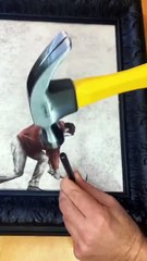 The wall mounted decorative art videos