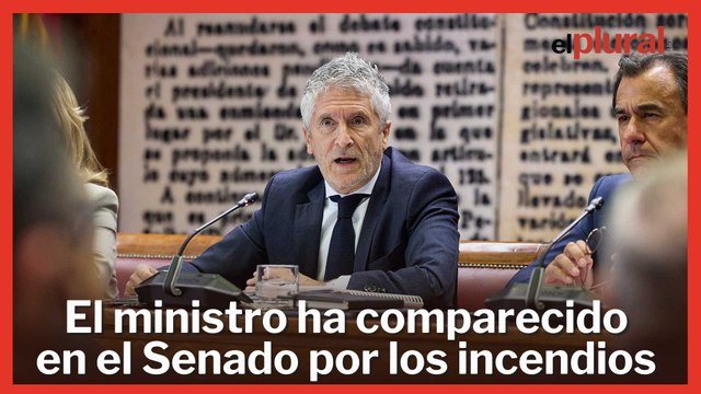 Marlaska critica el uso partidista del Senado y de los incendios por parte del PP