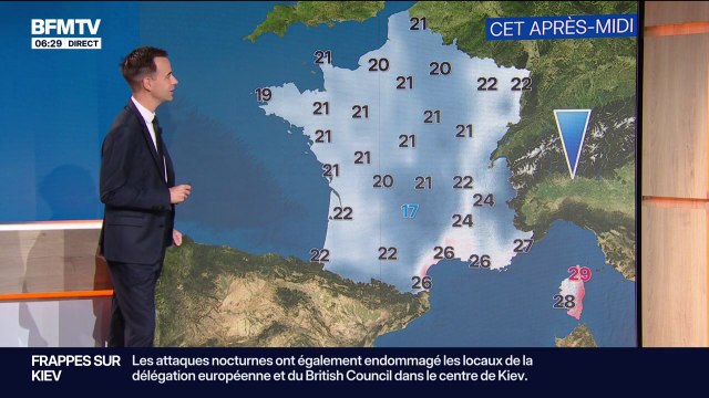 Des précipitations sur une grande partie de la France et des vents jusqu'à 80km/h: la météo du vendredi 29 août