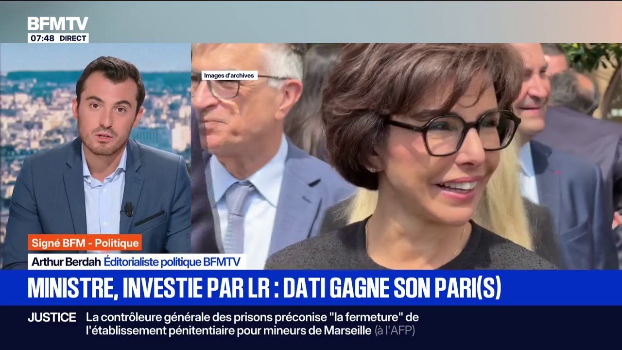 Signé BFM - Investie par les Républicains pour les municipales, Rachida Dati gagne son pari