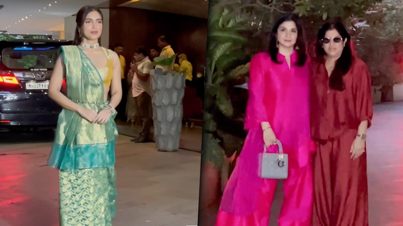 Maheep Kapoor & Bhumi Pednekar Attend Jackky Bhagnani's Ganesh Chaturthi Bash - Ganpati Bappa Morya