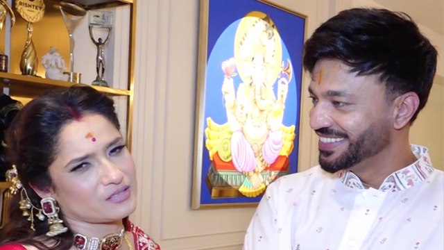 Vicky Jain & Ankita Lokhande Celebrate Ganesh Chaturthi At Home & Seek Ganpati Bappa's Blessings!