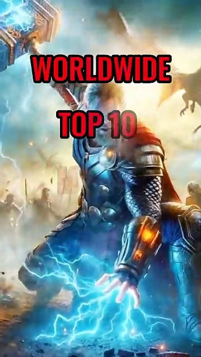 Worldwide Top 10 movies in the world shorts boxoffice top10
