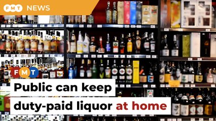 Public can keep duty-paid liquor at home, says customs dept