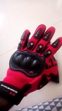 Biker safety gloves