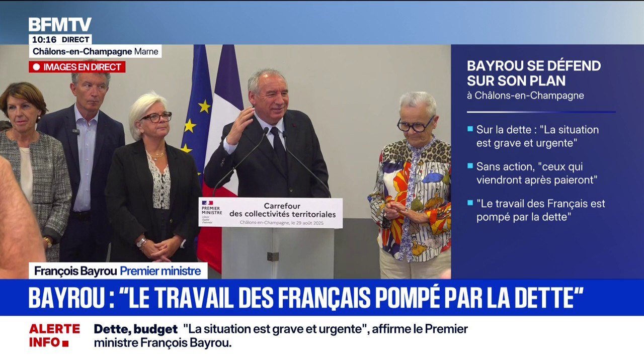 François Bayrou: "Tout le travail et toute l'énergie des Français sont pompés par le remboursement de la dette"