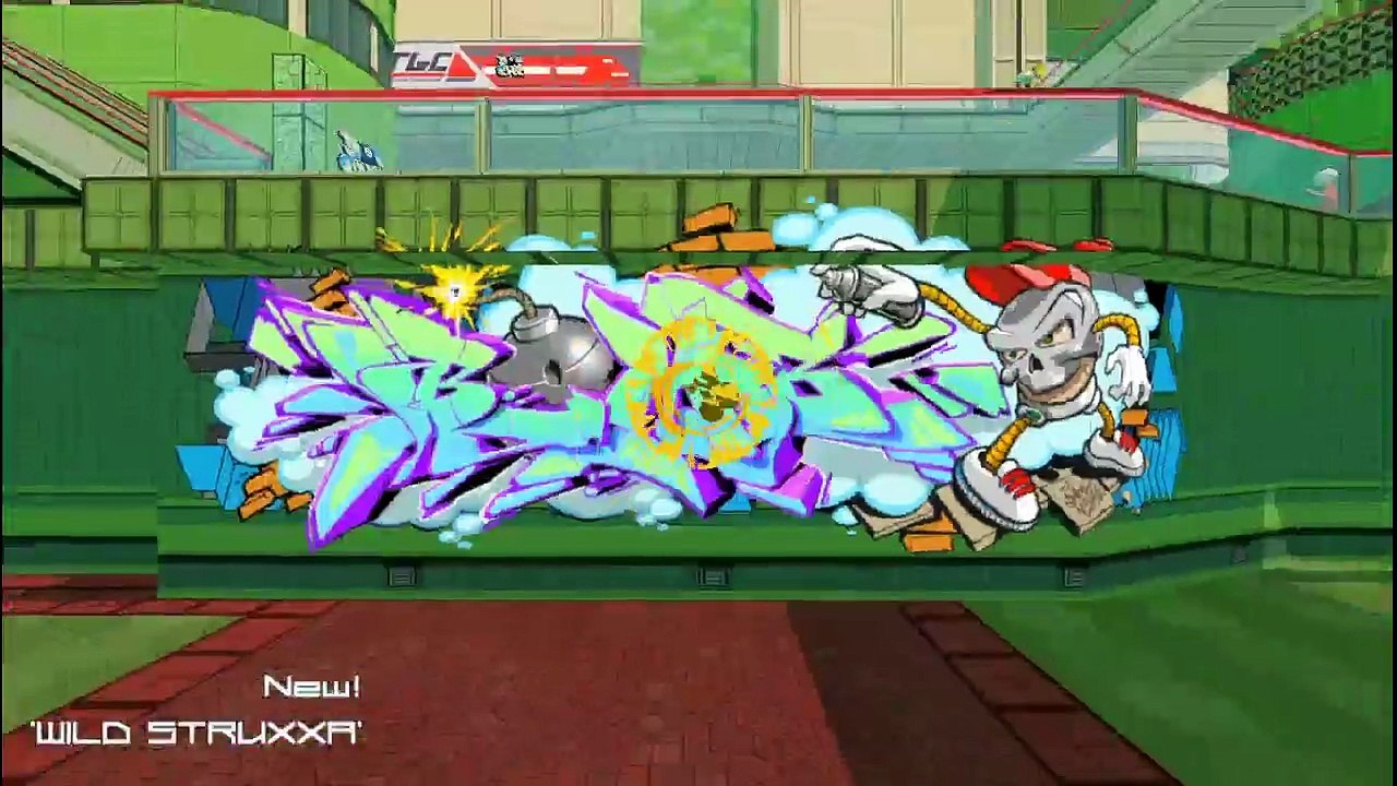 Bomb Rush Cyberfunk chapter 3 - Into the Mall and Shine's recruitment (1st and 2nd location)