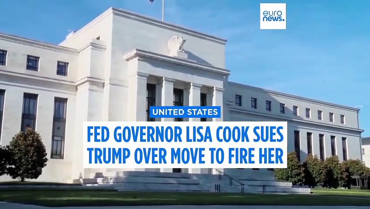 Fed Governor Lisa Cook sues Trump over move to fire her