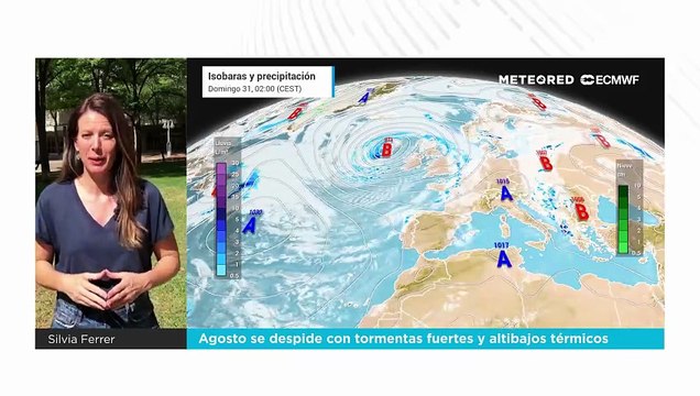 Agosto se despide con tormentas fuertes y altibajos térmicos