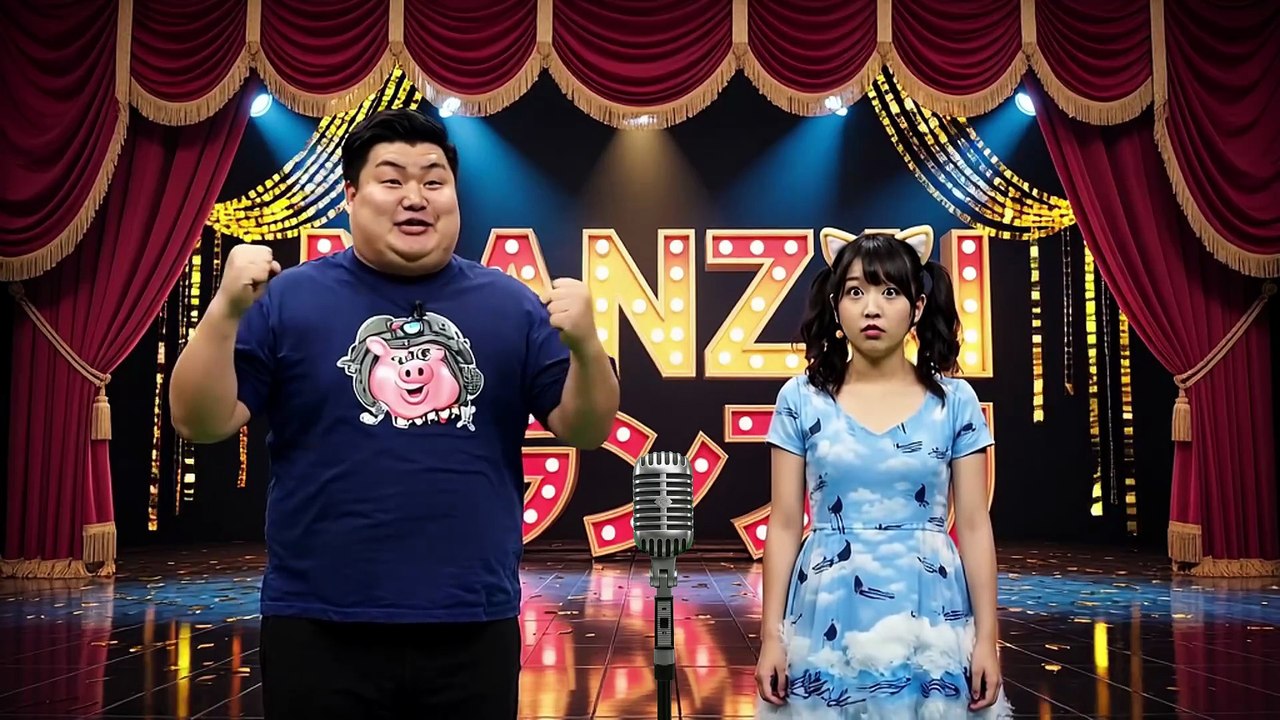 【AI漫才】猫缶と豚さん「大阪・関西万博とブルーインパルス」[AI Manzai] Cat Can and Pig "Osaka-Kansai Expo and Blue Impulse"