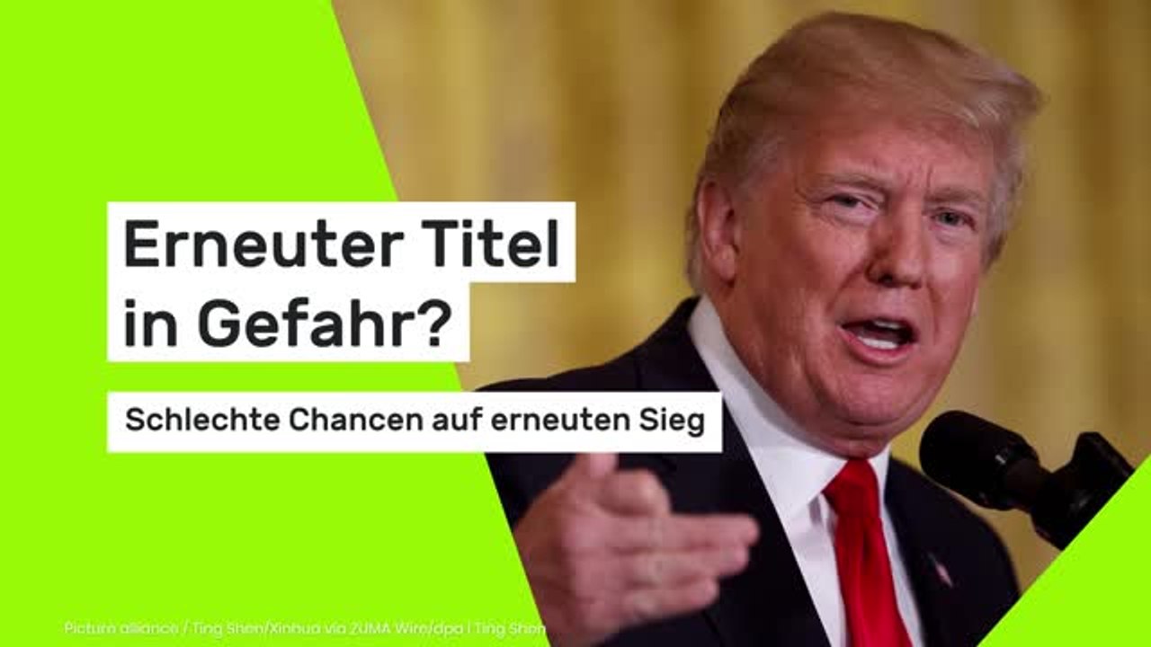 Erneuter Titel in Gefahr? Schlechte Chancen auf erneuten Sieg