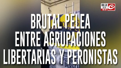 Brutal pelea en entre agrupaciones libertarias y peronistas... ¿qué pasó en la Facultad de Derecho?