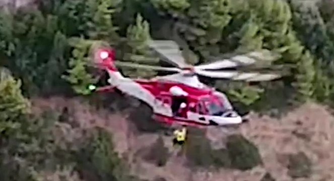 Maratea, escursionista bloccato nelle gole: recuperato con l'elicottero dai Vigili del Fuoco (29.08.25)