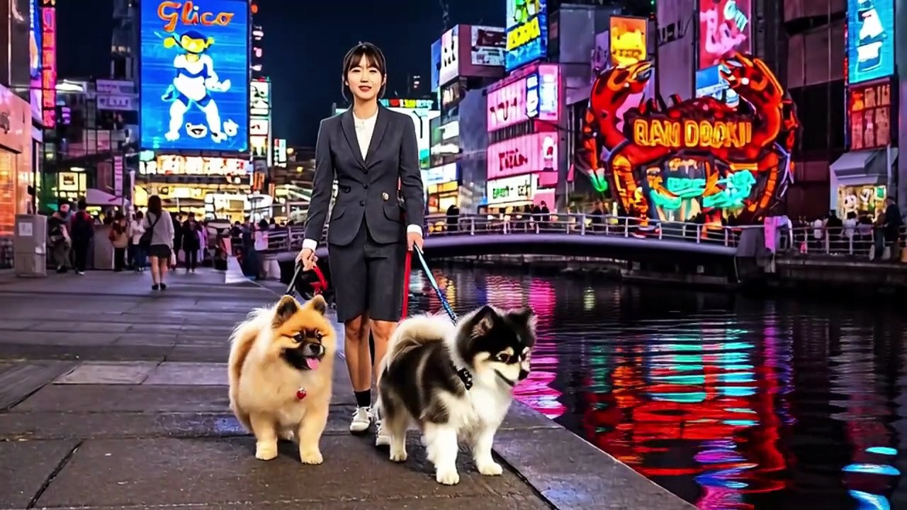 【犬の漫才】ポメラニアンが語る大阪道頓堀の「良い匂い」とは？【うた銀】道頓堀、ええ匂いしかしぃひん005 [Dog comedy] Pomeranian talks about the "good smell" of Osaka's Dotonbori. [Utagin] Dotonbori, the only place with a good smell 005