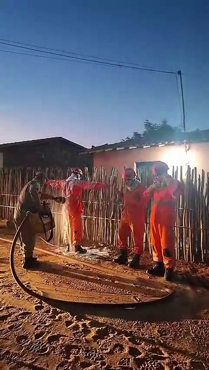 Casa é isolada e famílias são orientadas a deixar imóveis atingidos por agrotóxicos em Quixeré