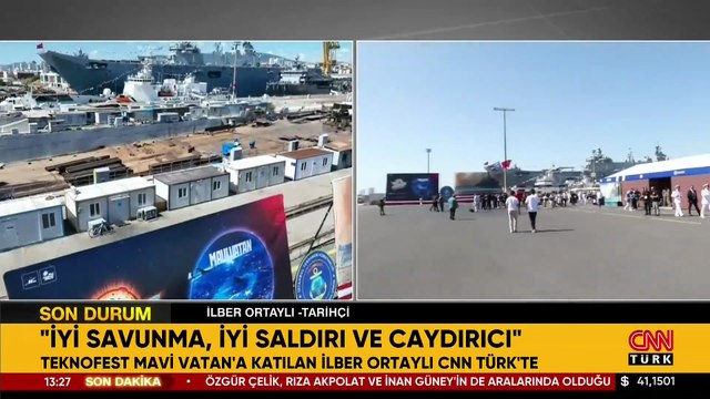 TEKNOFEST Mavi Vatan'a katılan İlber Ortaylı CNN TÜRK'te: İyi savunma, iyi saldırı ve caydırıcı