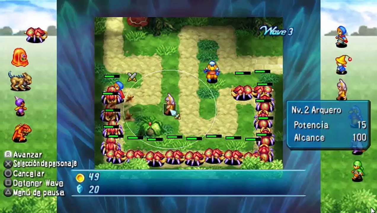 Crystal Defenders para PSP PPSSPP