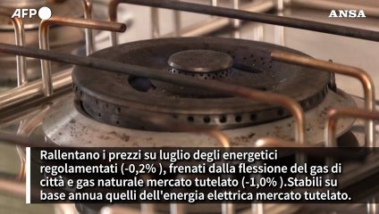 Inflazione: aumentano carne e verdure, in calo energia, gas e tlc