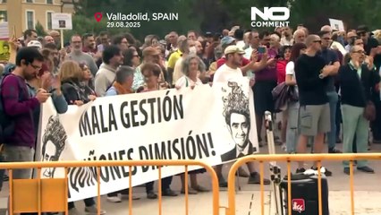Protesters accuse Castile and León of mishandling deadly wildfires