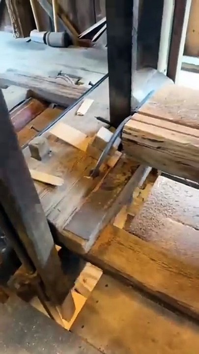 Water-powered sawmill