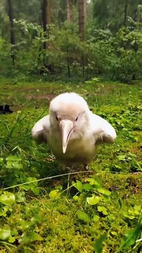 White ravens are not albino. Albinism is the absence of the pigment melanin which leaves the animal
