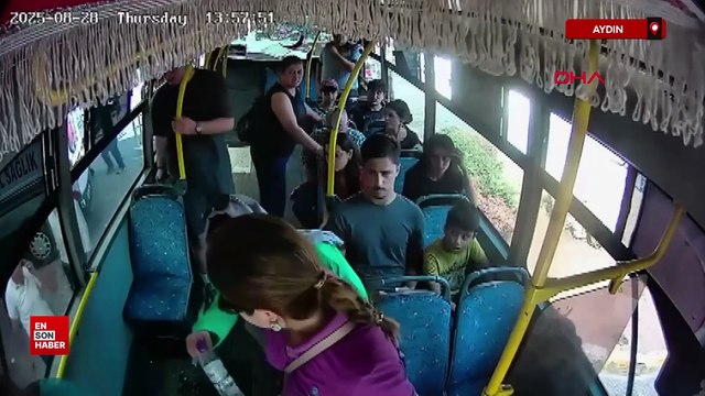 Aydın'da otobüs şoförü, rahatsızlanan yolcuyu hastaneye yetiştirdi