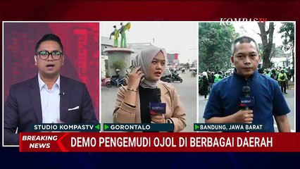 Mahasiswa dan Driver Ojol Unjuk Rasa di Gorontalo dan Bandung, Begini Situasinya