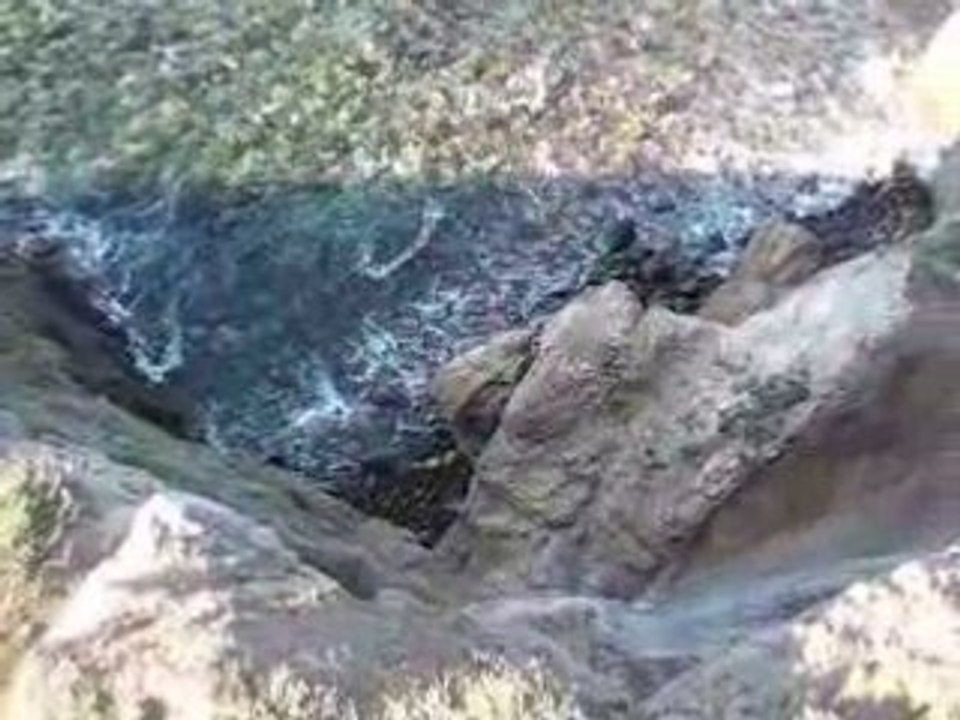 En haut de la falaise