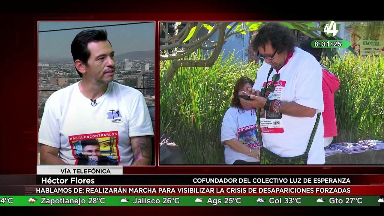 Héctor Flores habla sobre la marcha que se realizará para visibilizar la crisis de desapariciones forzadas