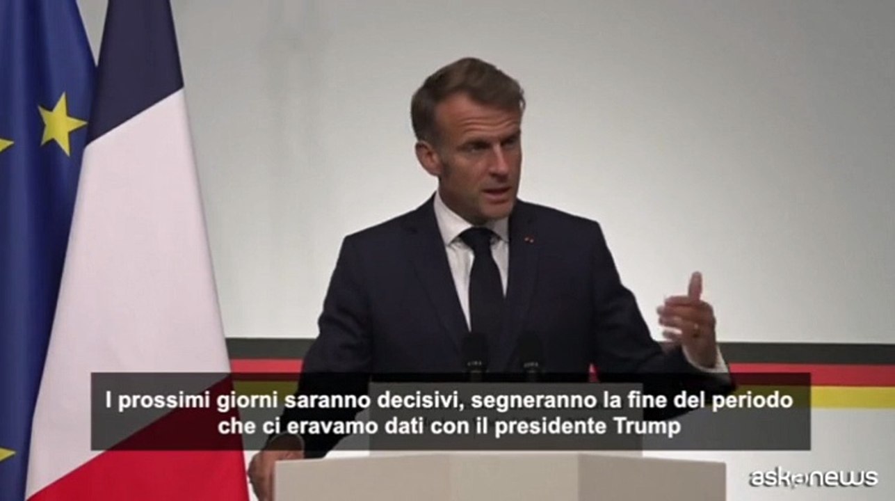 Macron: continueremo a fare pressione per sanzioni anche Usa su Mosca