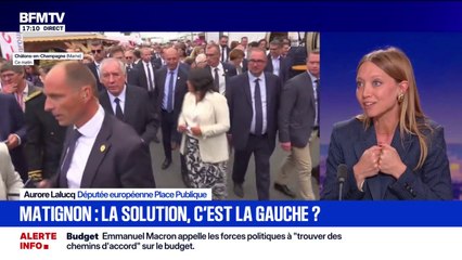 Crise politique: "Je ne pense pas que ce soit possible d'avoir un gouvernement de gauche", estime Aurore Lalucq, députée européenne Place Publique
