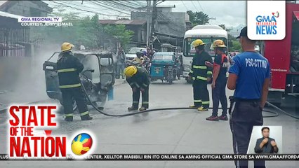 Tricycle sa GenSan, nagliyab | SONA