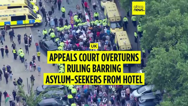Appeals court overturns ruling barring asylum-seekers from being housed in UK hotel