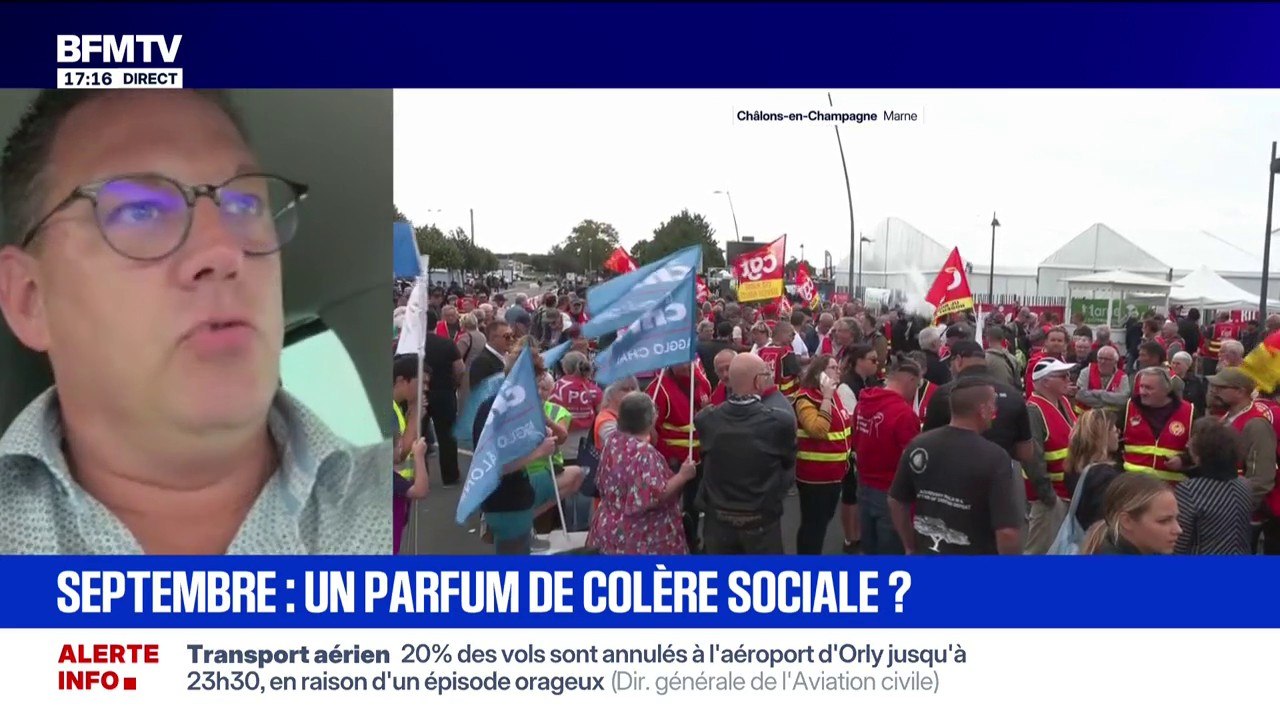 Crise politique: "Il va falloir enclencher une mobilisation d'ampleur dans les entreprises", déclare Ghislain Bride, secrétaire générale de l'Union départementale CGT de la Marne
