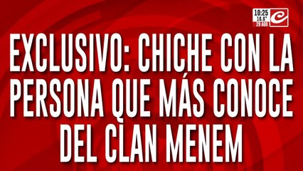 Escándalo en el Gobierno: Chiche en vivo con la mujer que más conoce del clan Menem