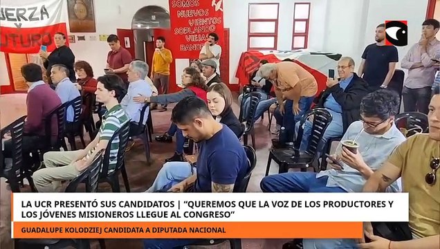 UCR presentó candidatos queremos que la voz de los productores y los jóvenes misioneros al congreso