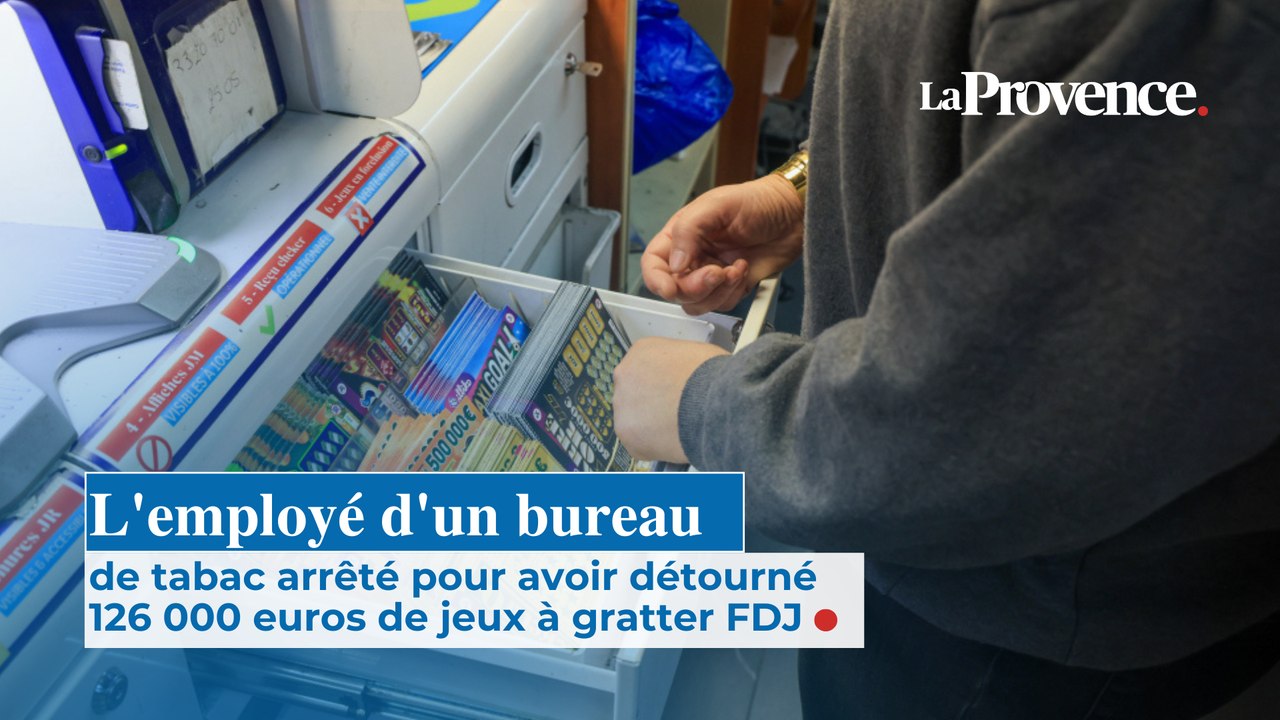L'employé d'un bureau de tabac arrêté pour avoir détourné  126 000 euros de jeux à gratter FDJ