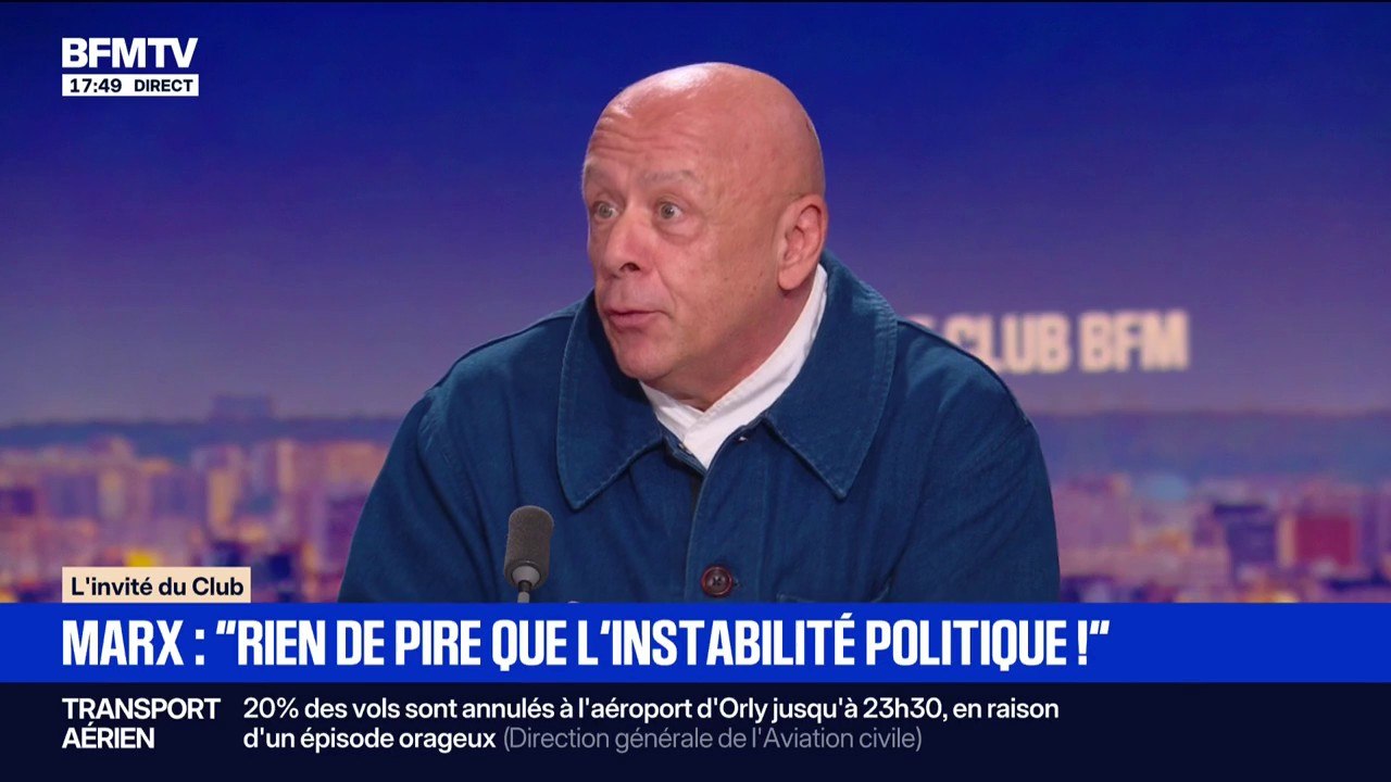 Crise économique: "Plus personne n'est content de son salaire net et plus personne n'est content du salaire brut", estime Thierry Marx, chef étoilé, président de l'Union des Métiers et des industries de l'Hôtellerie