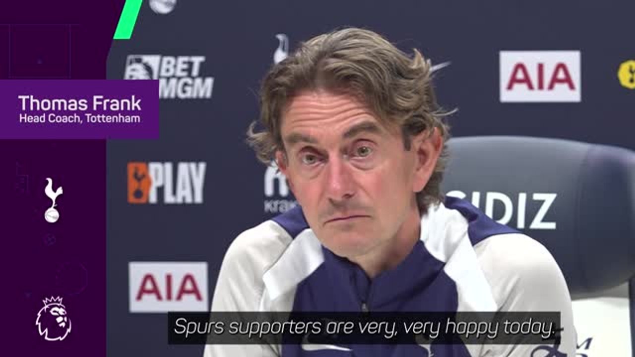 Frank quizzed on Xavi Simons' Spurs transfer