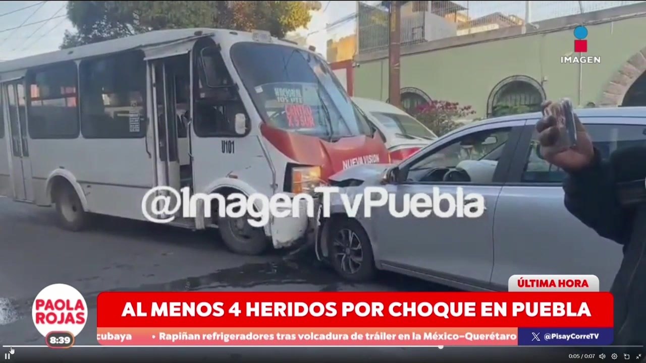 Conductor ebrio provoca un fuerte accidente en Puebla | DPC