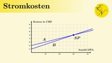 Berechnung der monatlichen Stromkosten mit einer linearen Funktion